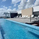 Apartamento Centrico Estudio Con Balcon En Aldea Zama I Elena214