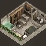 Amazing Jungle Condo Near Beach Town 200Mb Pool