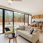 Close To Cenotes Private Pool 24hr Hr Security Gym Yoga Apartment *