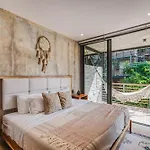 Classy 1br On Private Cenote Big Gym Roof Pool Apartamento Tulum