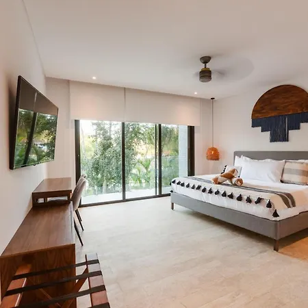 Apartment Your Place In Town With Pool, Coworking And Gym Located At Park Lagunas Tulum