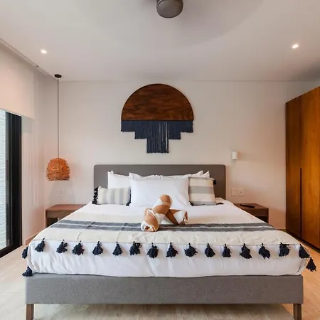 Your Place In Town With Pool, Coworking And Gym Located At Park Lagunas Apartment Tulum