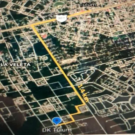 Near Beach+jungle Views. King Bed+220 Megs+2 Bikes * Tulum