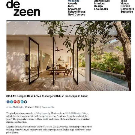 Casa Areca: Award-winning Architectural With Concierge Tulum