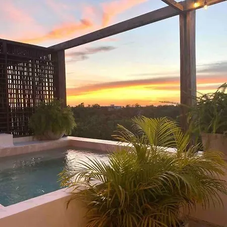 Villa Rooftop Penthouse On 3 Floors With Private Pool Tulum