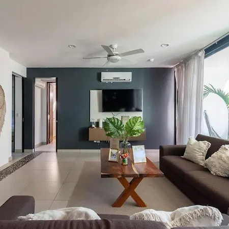 Apartment Ph @aldea Zama 4br 7 Beds/roof Garden Privado *