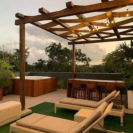 Ph @aldea Zama 4br 7 Beds/roof Garden Privado