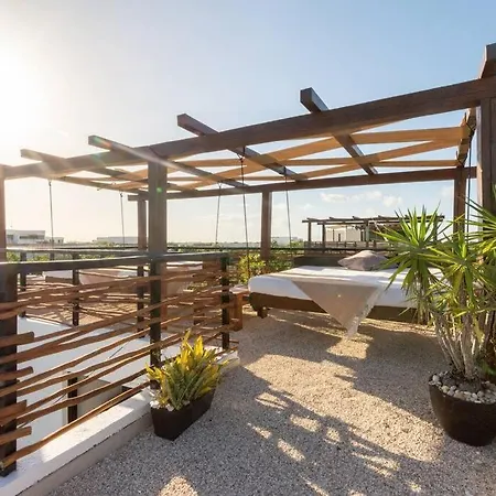Apartment Ph @aldea Zama 4br 7 Beds/roof Garden Privado