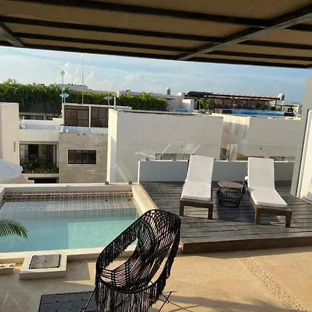 Apartment New Boho Chic Ph 2 Bedroom & Private Pool