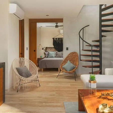 2 Floors W/private Roof Pool.near Beach&town. Apartment Tulum