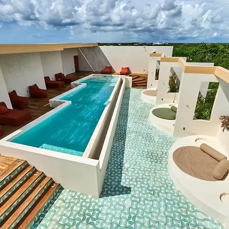 Apartment Luxe Studio In La Veleta With Private Balcony, Rooftop Pool, Outdoor Seating & Lounge Tulum