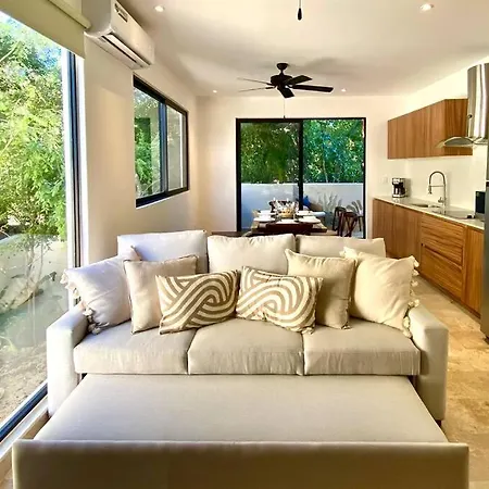 Apartment New Eco-chic Style For 6 @ Kaan Towers Aldea Zama *