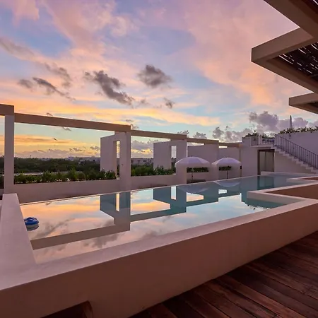 Cozy Studio In La Veleta With Private Balcony, Rooftop Pool And Terrace, Amenities Apartment Tulum