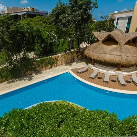 Luxury Ph & Priv. Rooftop W/jacuzzi - Aldea Zama Apartment *