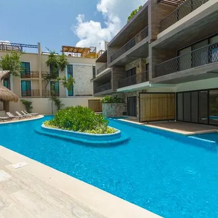 Luxury Ph & Priv. Rooftop W/jacuzzi - Aldea Zama Apartment *