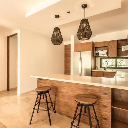 Pool View Brand New 2 Bedroom Gated Community Apartment Tulum