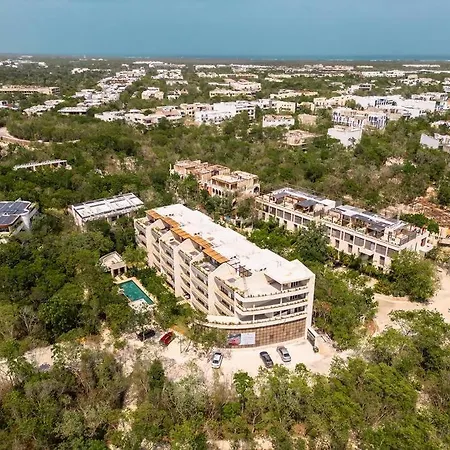 Pool View Brand New 2 Bedroom Gated Community Apartment Tulum