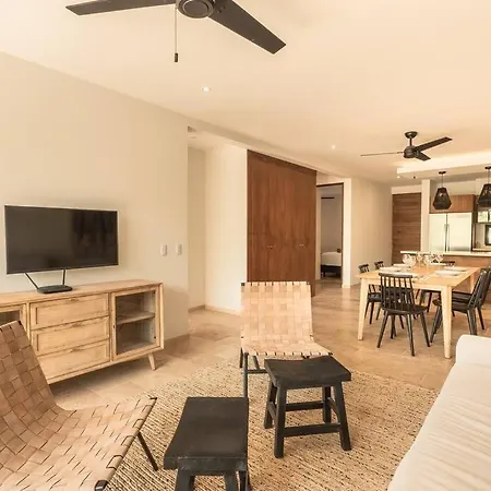 Pool View Brand New 2 Bedroom Gated Community Apartment Tulum
