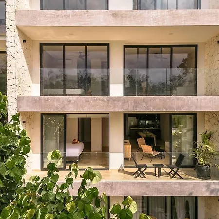 Pool View Brand New 2 Bedroom Gated Community Apartment Tulum