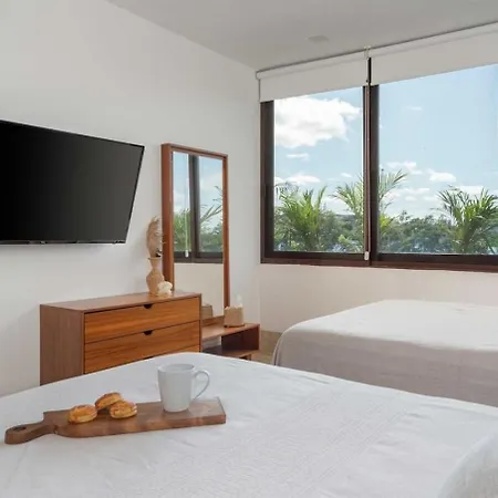 Getawaypool, Rooftop Spa, Wifi, Near Beach Apartment Tulum