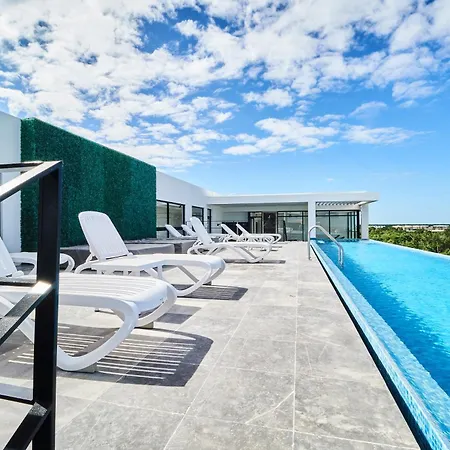 Apartment Modern Studio With Rooftop Pool + 500mb Internet Fast Speed Tulum