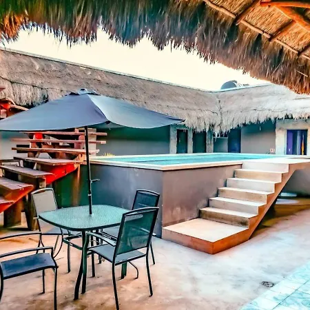 Modern Comfort Meets Rustic Vibes Tulum-king Bed Apartment