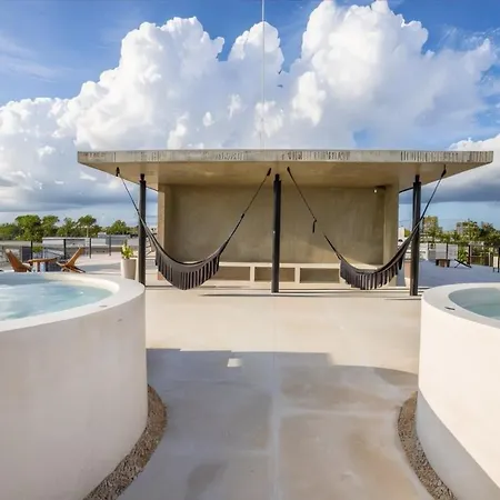 Tulum Aesthetic Mater Suite With Private Pool Rooftop Jacuzzi And Gym *