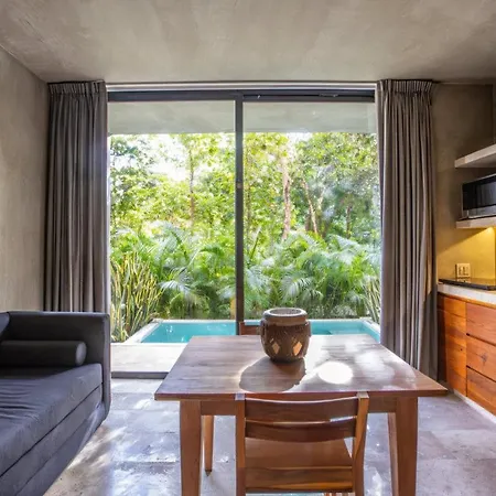 Apartment Tulum Aesthetic Mater Suite With Private Pool Rooftop Jacuzzi And Gym