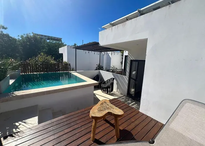 Promo Luxury House With Private Pool Town House Tulum 8 Pax 4 Rec