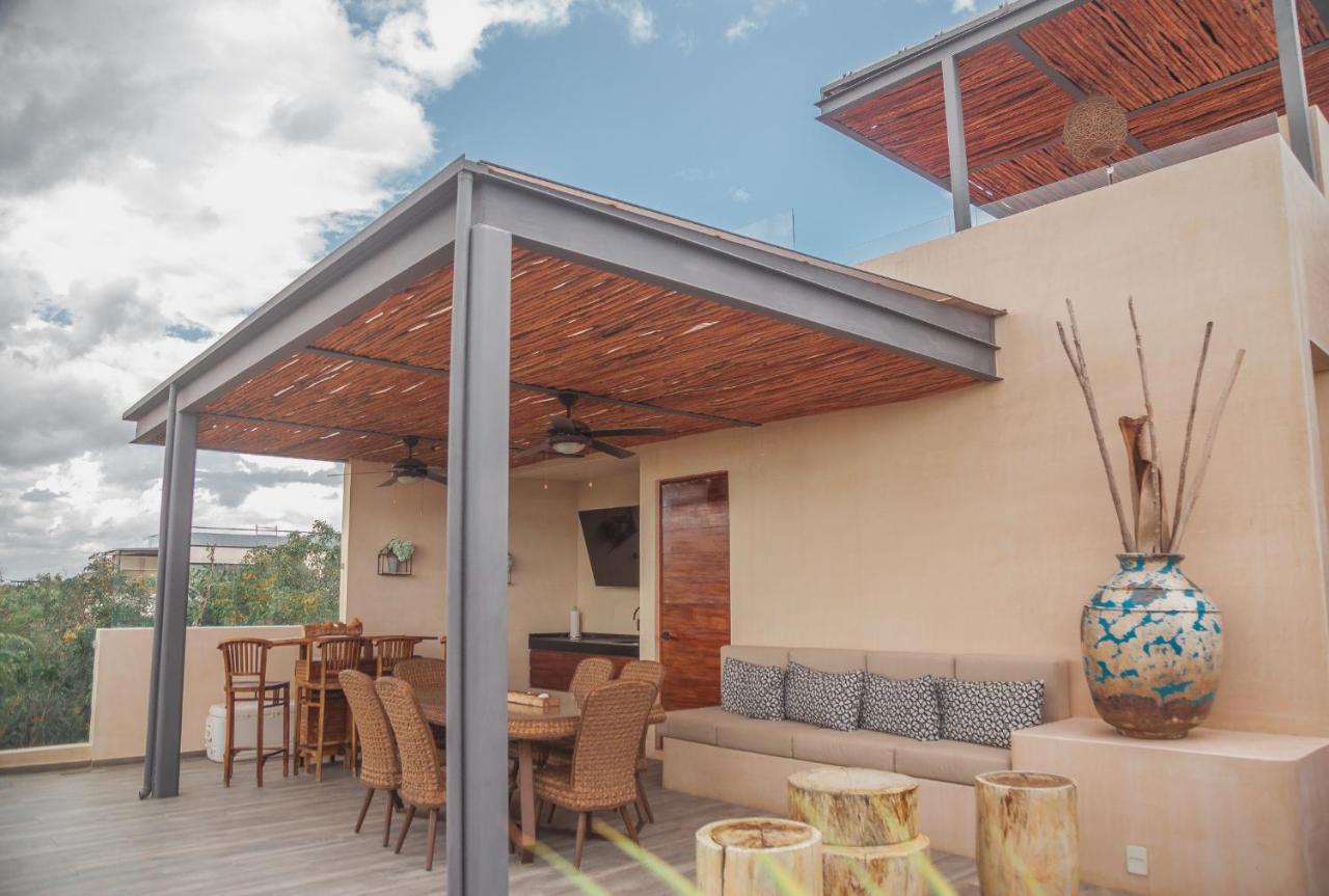 Stylish & Luxury Penthouse & Apartment, Private Pool, Private Hot Tub, Terrace And Roof At Jungle Apartment Tulum