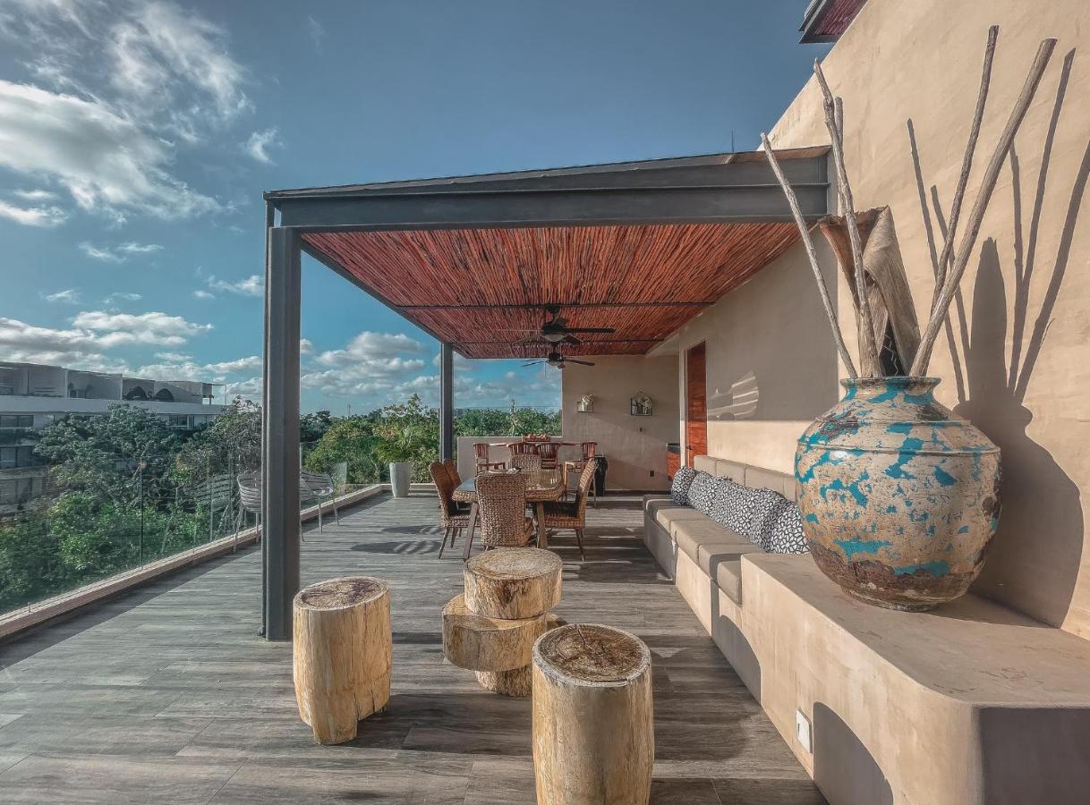 Stylish & Luxury Penthouse & Apartment, Private Pool, Private Hot Tub, Terrace And Roof At Jungle Apartment Tulum