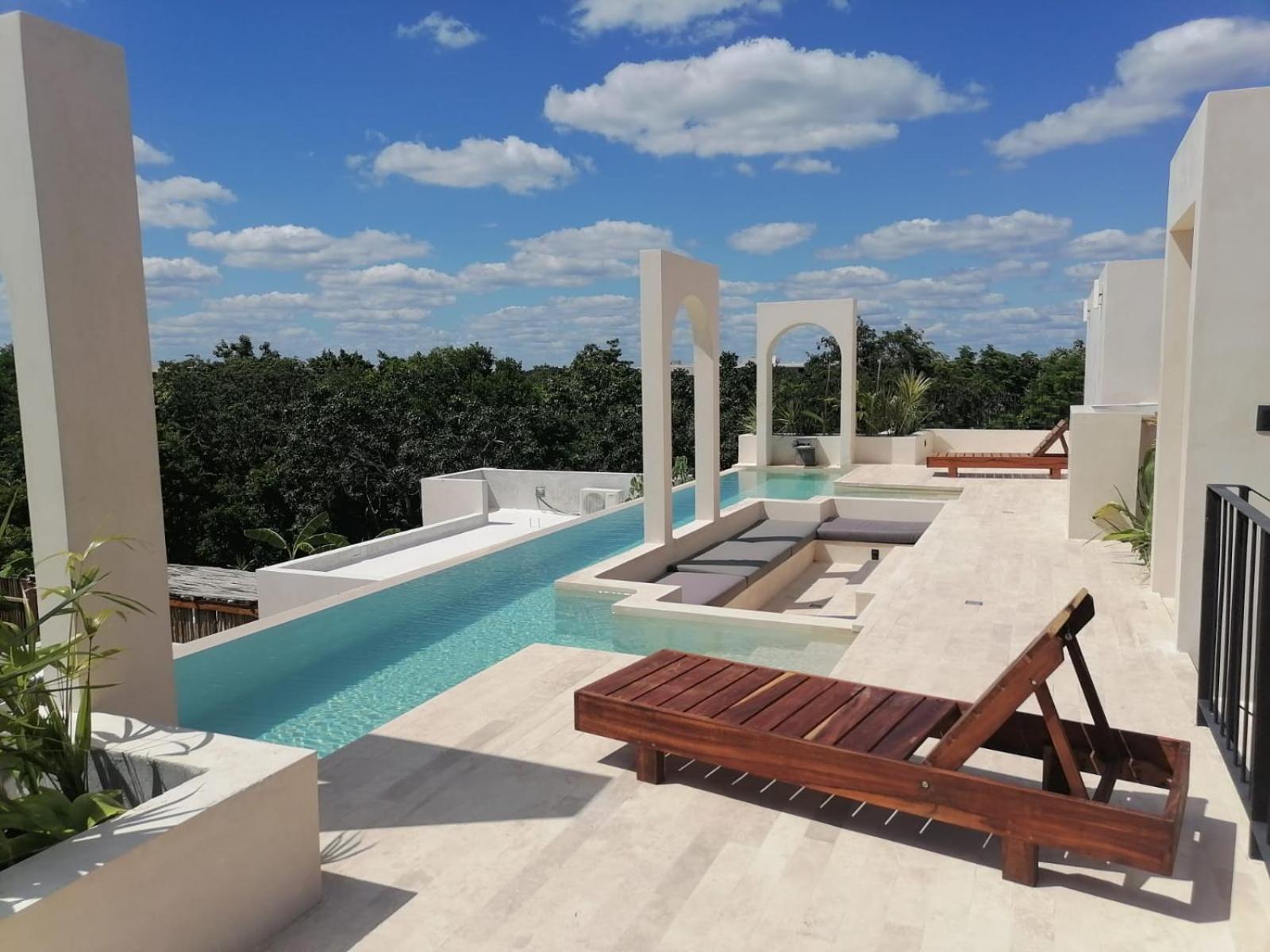 New Ph W/private Pool. Tulums #1 Roofop.200mb Wifi Apartment Tulum