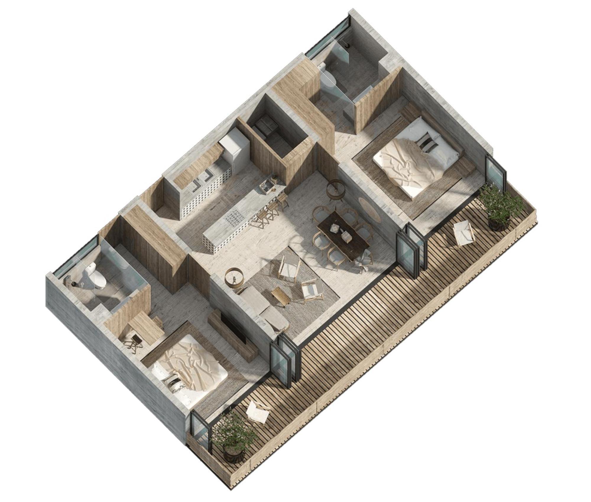 Apartment Waterworld 2br W Cenote -lagoons - Big Gym