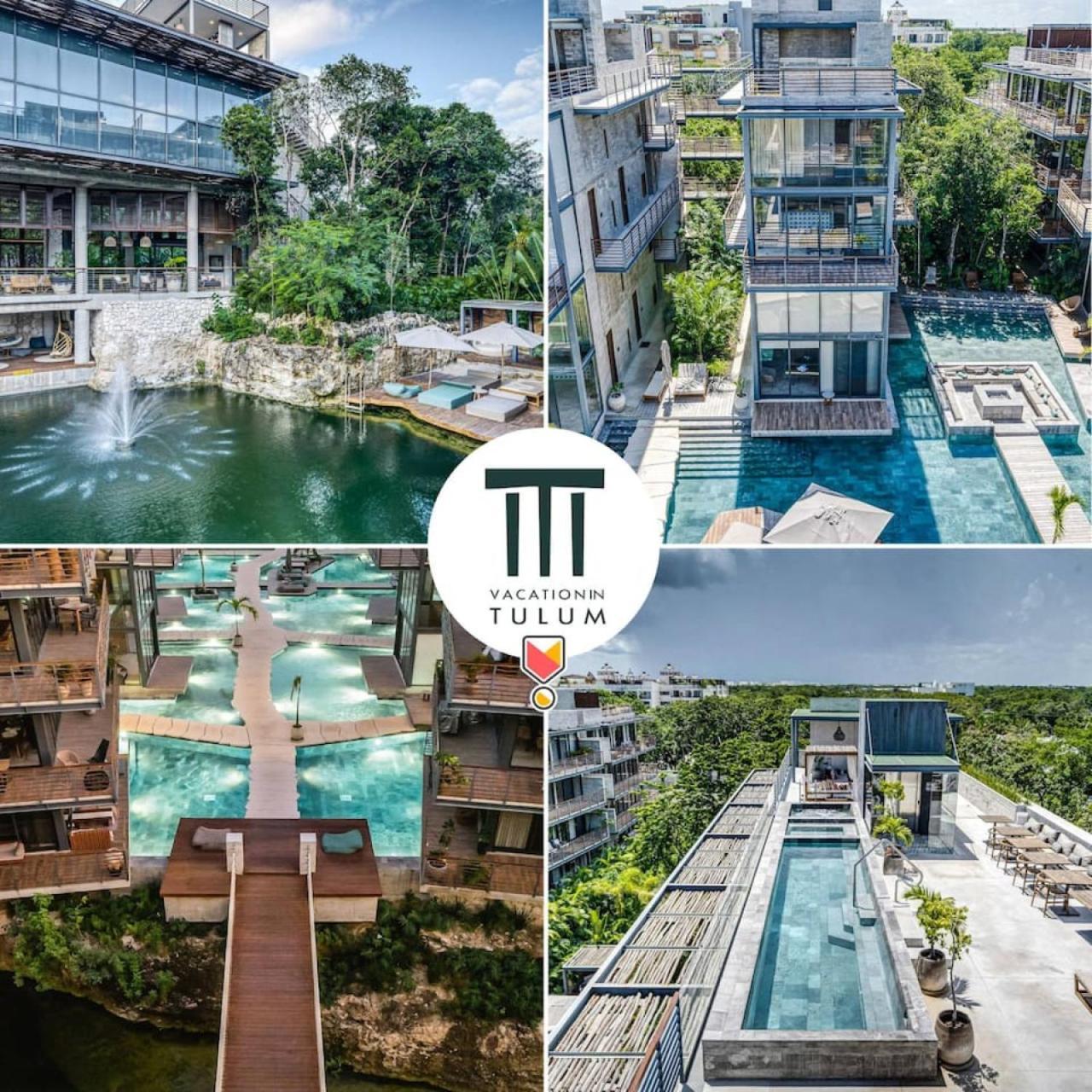 Waterworld 2br On Cenote Pools And Gym Club Apartment *