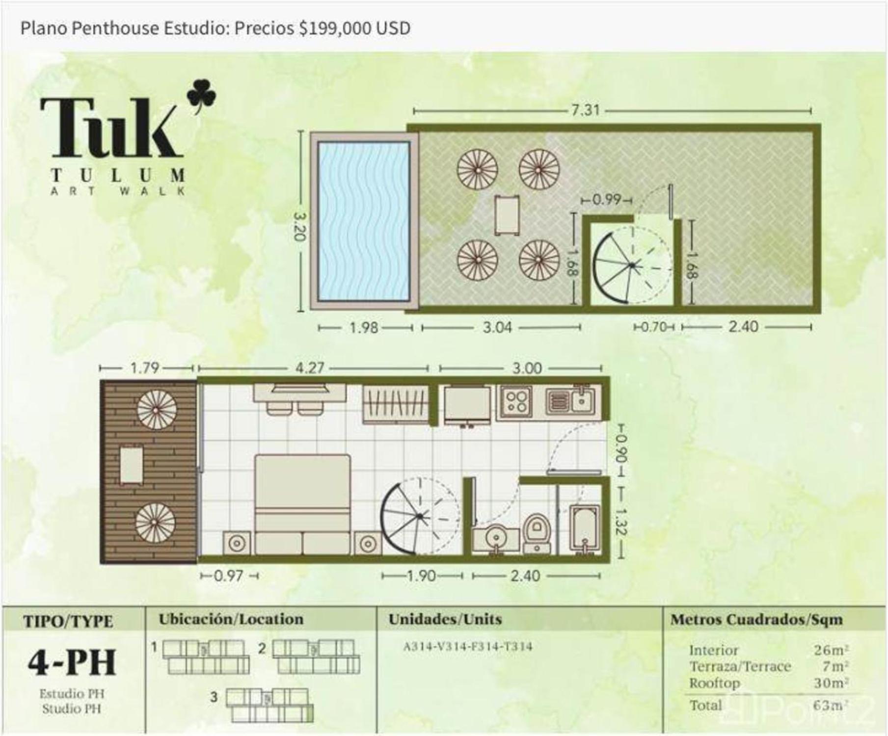 Stylish Ph With Private Pool-gym-superstore Tulum