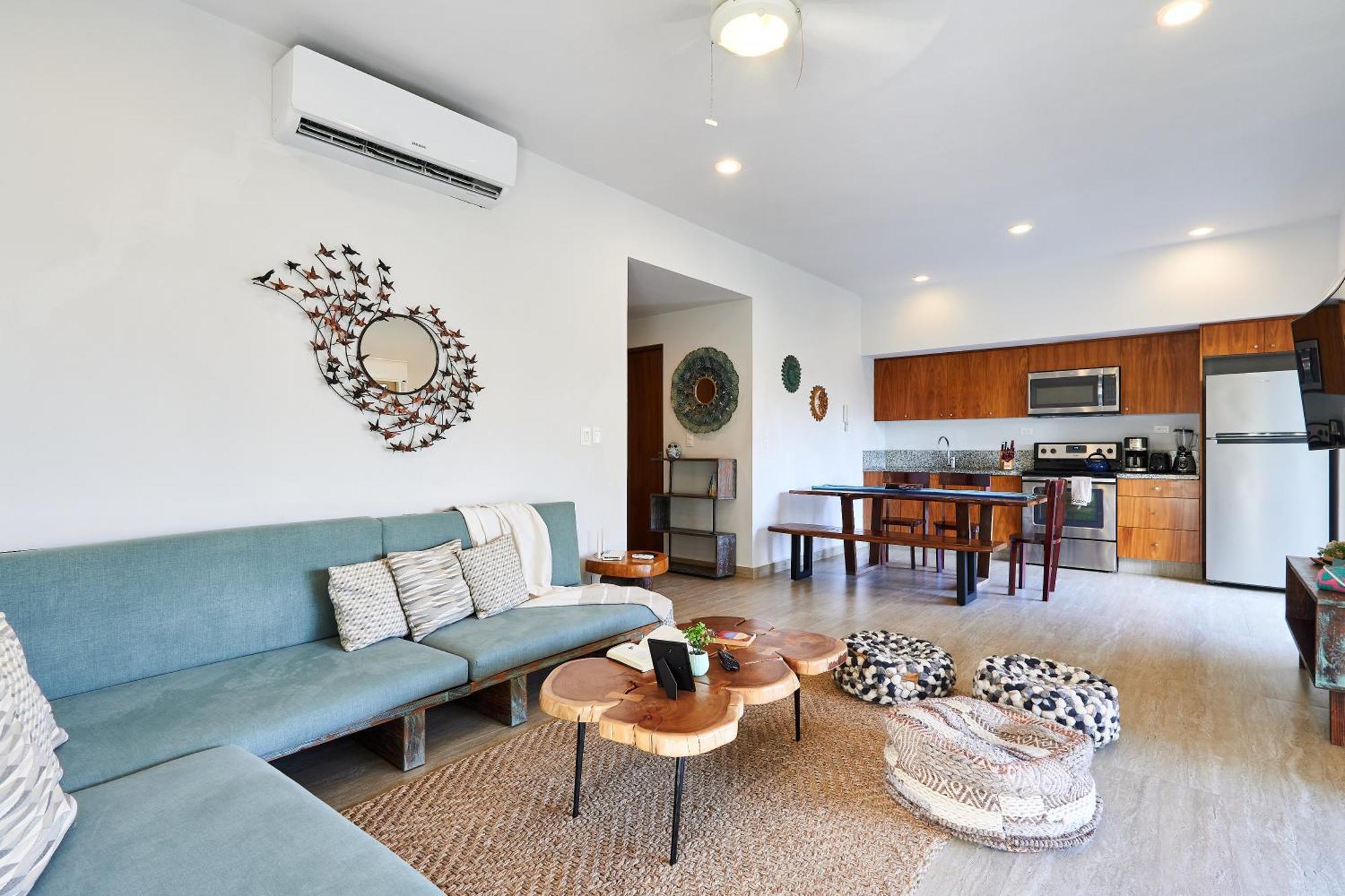Aldea Zama Penthouse With Private Rooftop In Gated Community Apartment Tulum