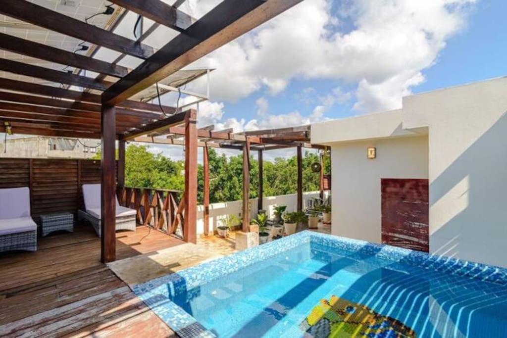 Relax In A Private Oasis In Tulum, Featuring A Pool, Exclusive Terrace, 3 Bedrooms, 3 Bathrooms, And Luxurious Amenities Tulum