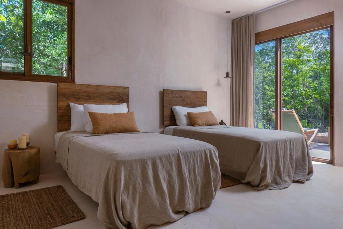 Boho 3br Organic Design Gated & Rooftop * Tulum
