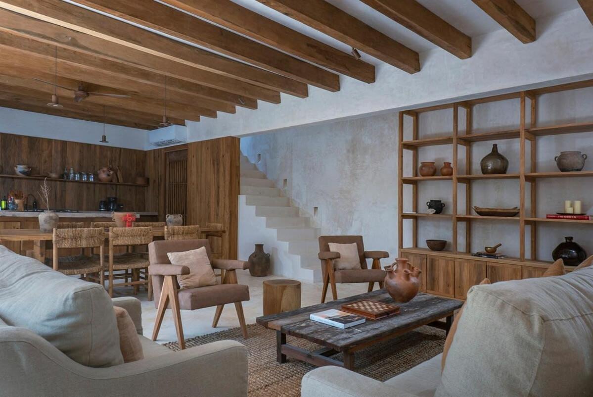 Boho 3br Organic Design Gated & Rooftop Holiday home Tulum
