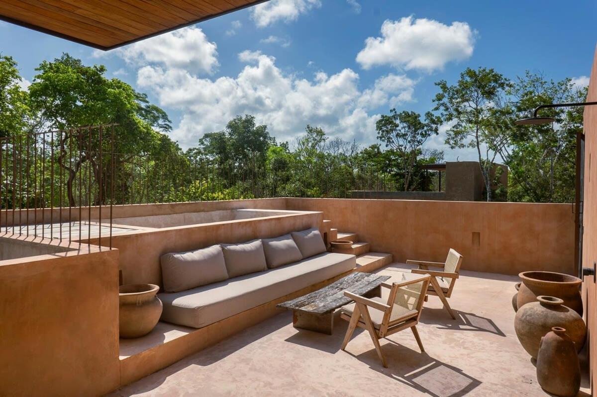 Boho 3br Organic Design Gated & Rooftop * Tulum