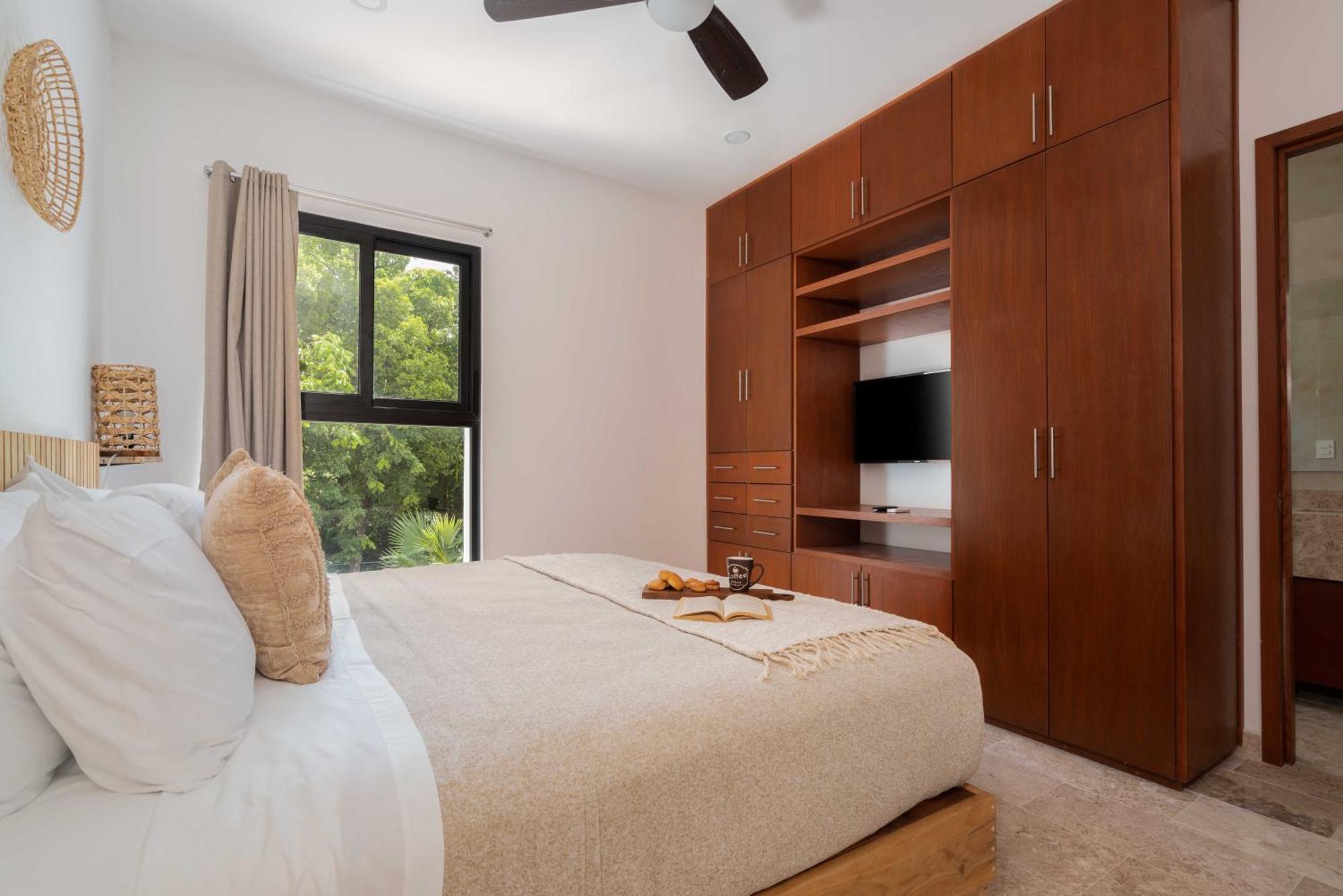 Apartment Casa Laura - - Private Townhome For 6 Guest - 3 Bedrooms - 5 Beds- Restaurant Walking Distance Tulum