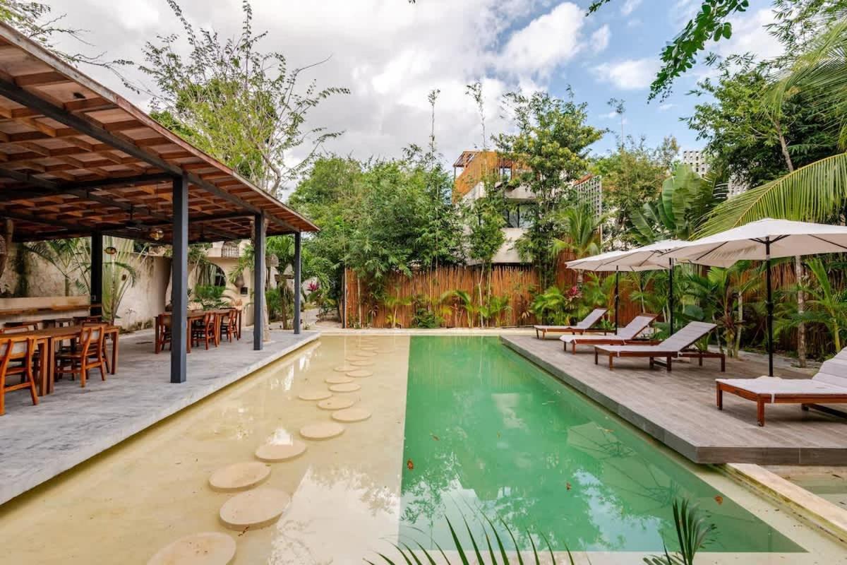 Bambu Con Alberca Privada En * Tulum