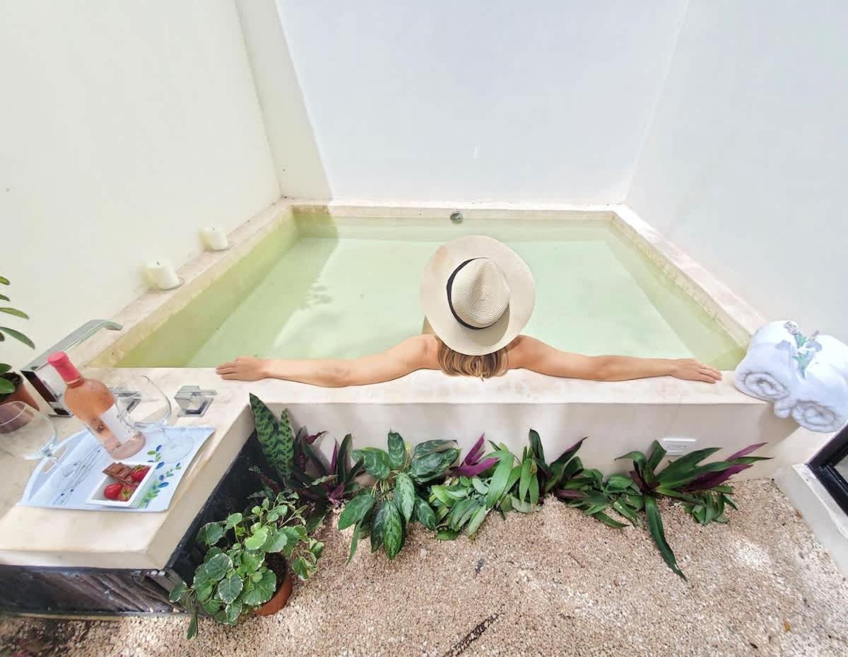 Private Jungle Cool Pool At Dk Dk 500 Mbps Wi-fi 3 Bikes King Bed Apartment Tulum