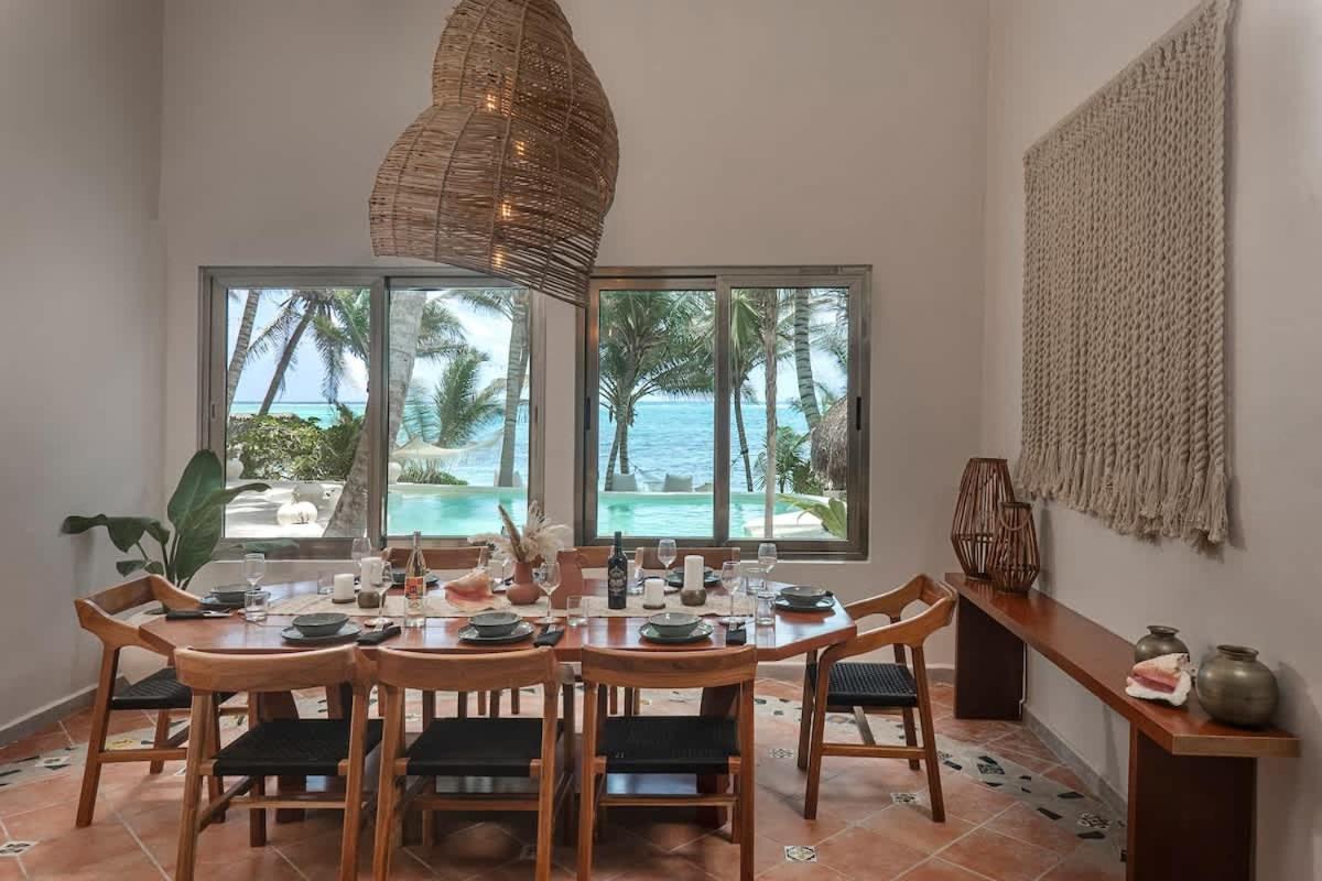 New 3br Private Beachfront With Pool At Soliman Villa Tulum