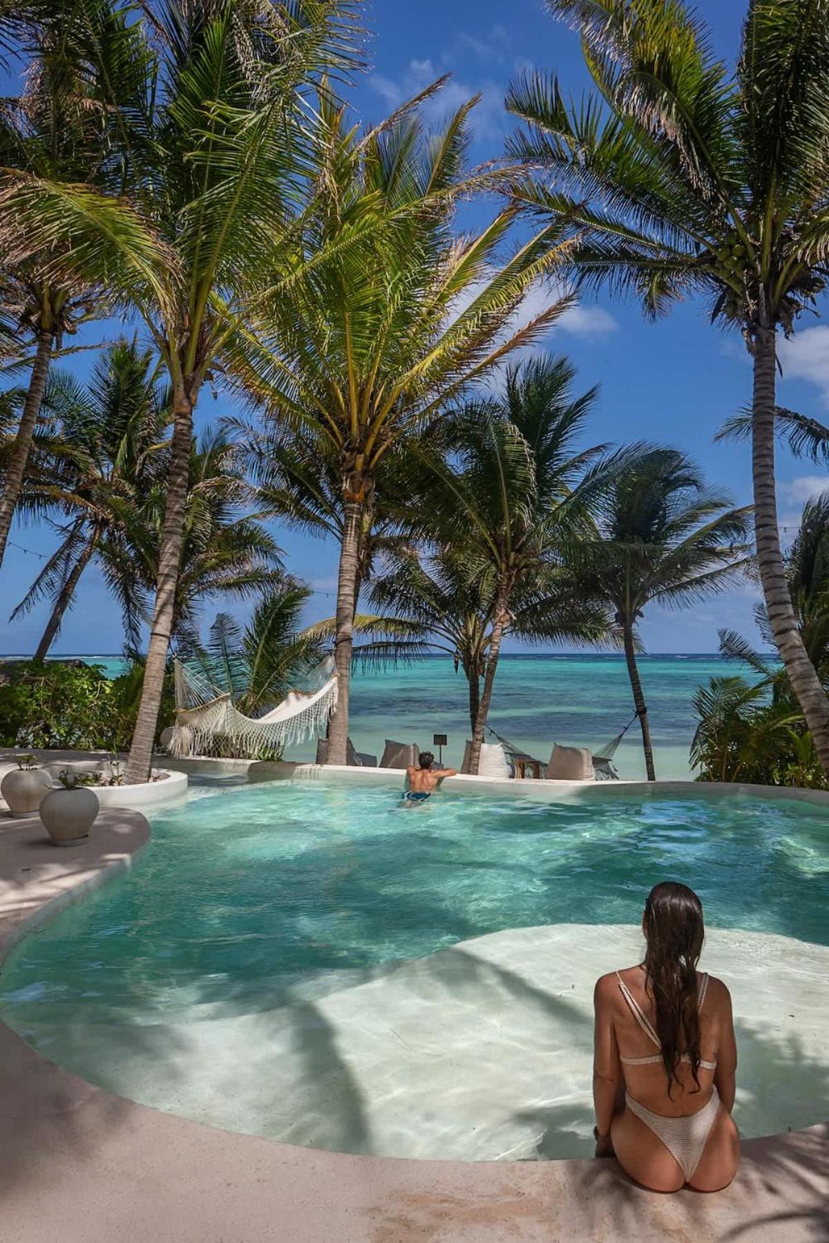 New 3br Private Beachfront With Pool At Soliman Villa Tulum