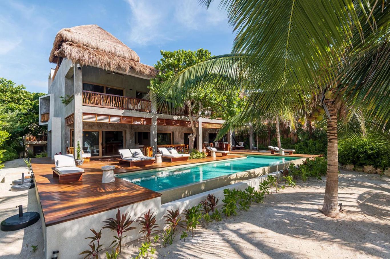 Villa Beachfront Tankah 3 For 18 Guests! *