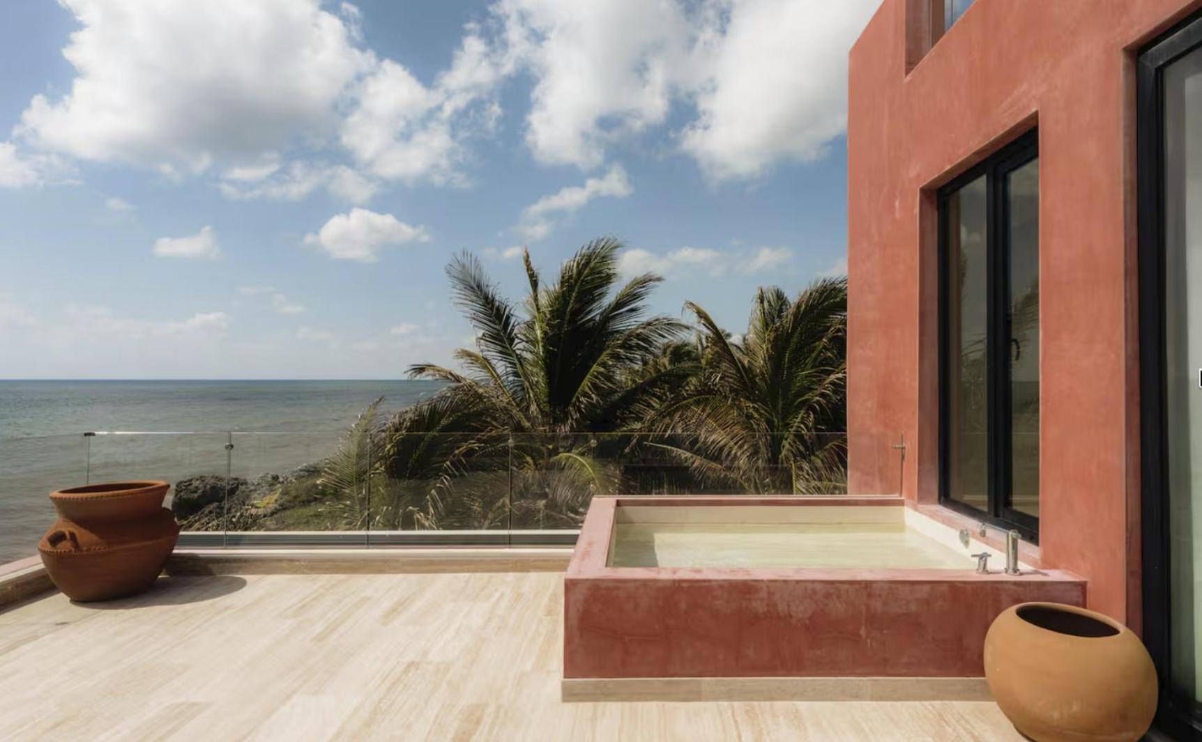 Beachfront Mansion For 24 Guests In Tulum