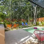 Shes Moody Tulum 3 Bed Penthouse With Yard Pools Rooftop Aircon 15 Minute Drive To The Beach