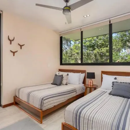 Jungle Penthouse With *private Plunge Pool*/aldea Zama Apartment