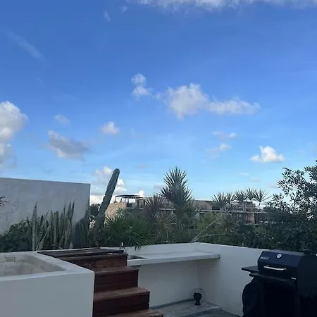 Luxury Zen Like 2 Story 3room With Rooftop Deck Pool Aparthotel Tulum